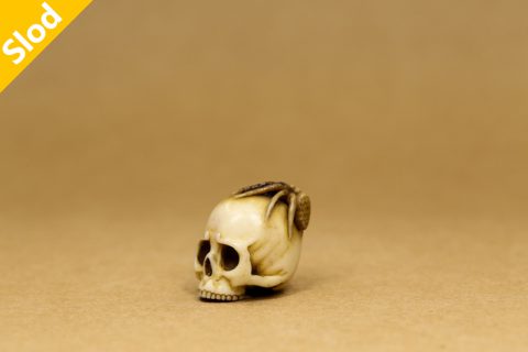 道甫作品：蜘蛛骷髅根付