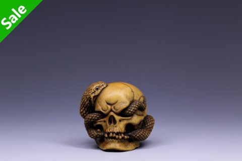 骨蛇之争 根付（利步）