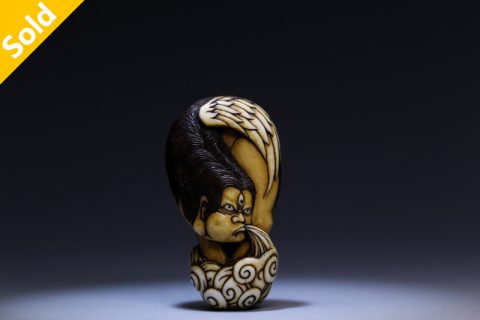 山海经 英招 根付（大鱼）