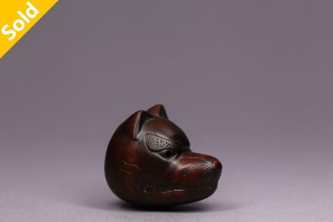 狐面 根付（屹人）