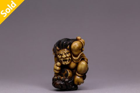 雷神 根付（徐清）