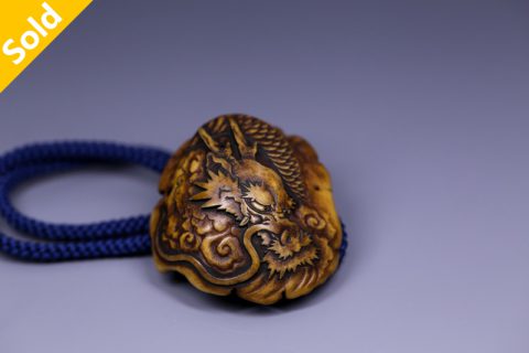 云龙馒头根付（贵石）