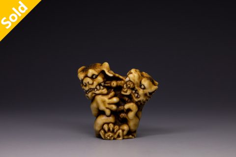 双头犬地狱变 根付（徐清）