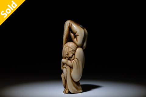 鬼婆盗腕-茨木童子 根付（封尘）