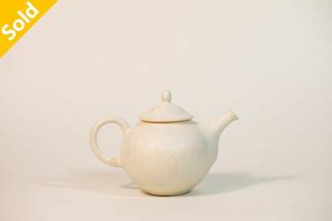 白釉急须 茶壶（佐野元春）