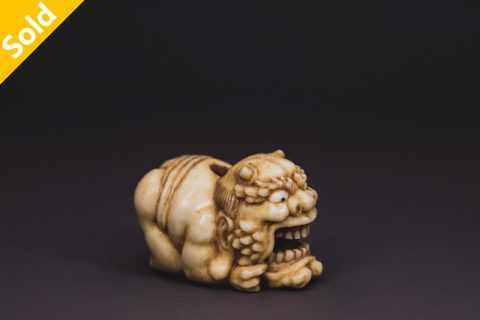 见习鬼一口 根付（大鱼）