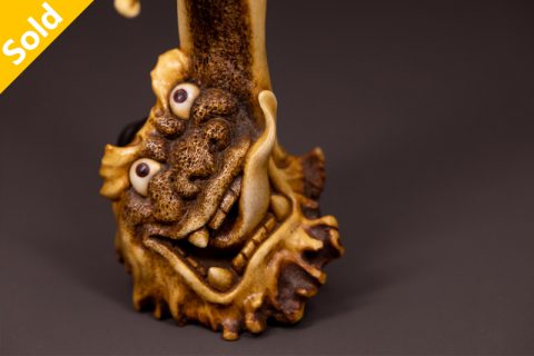 钟馗啖鬼 差根付（徐清）