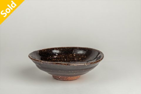 黑釉小皿（村木雄儿）