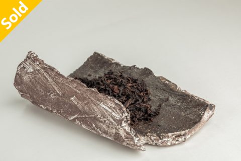 柴烧泥彩 茶则（石原稔久）
