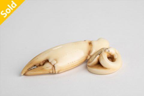 蟹钳 根付（谈子）