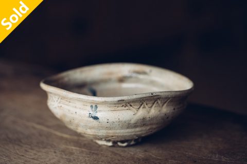 织部烧 粉引石榴大钵（池田省吾）