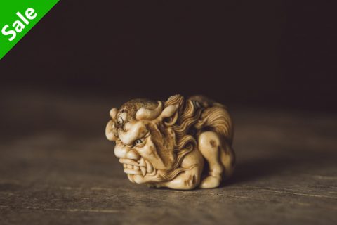 药鬼白泽 根付（至水）