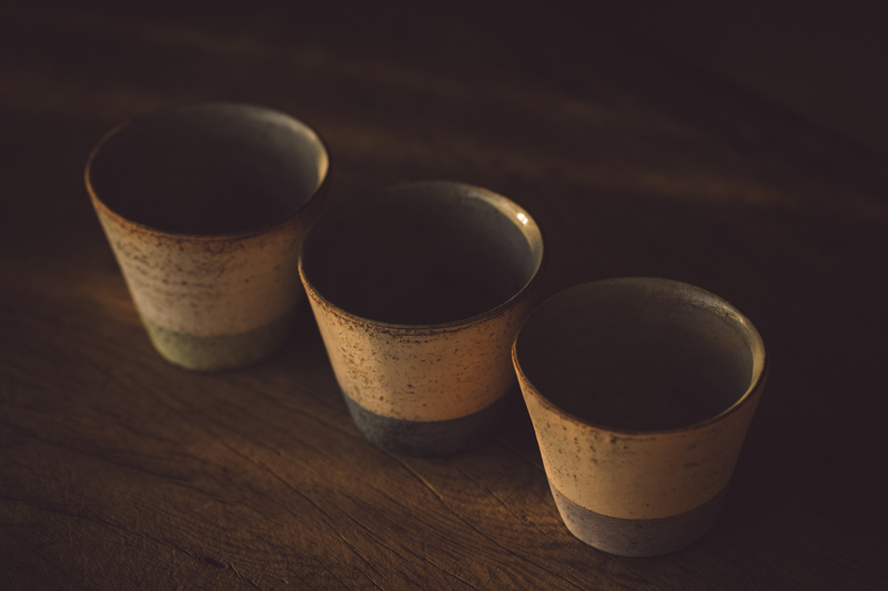 拼色猪口杯（石原稔久）