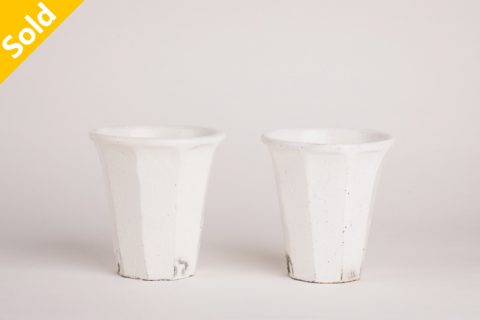 粉引 面取手握杯（小山乃文彦）N22B005