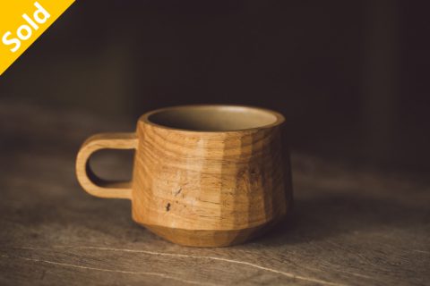 木雕 咖啡杯 面取（玉元利幸）N22B023