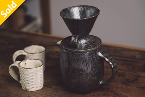 黑釉滤杯+分享壶（江口诚基）N23B45_6