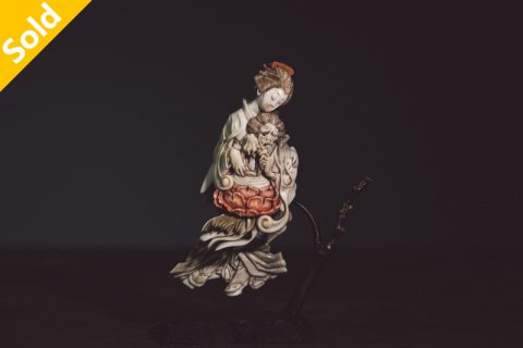 牡丹灯笼 差根付（鹿正）