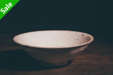 山土粉引平碗（尾形アツシ）N23B150