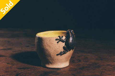 黑蛙猪口杯（蛙庵）N23B140