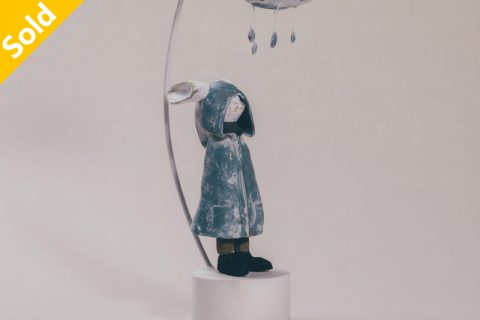 雨中兔 置物（所正泰）N23B220