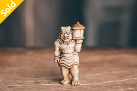天灯鬼 根付（羽昆）