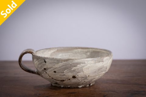 粉引刷毛目汤碗（まとはま・安竹）N23B430