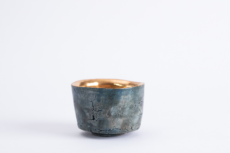 石纹金彩猪口杯（平松龙马）N23B506