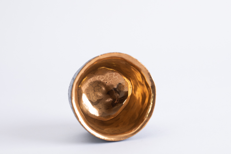 石纹金彩猪口杯（平松龙马）N23B506