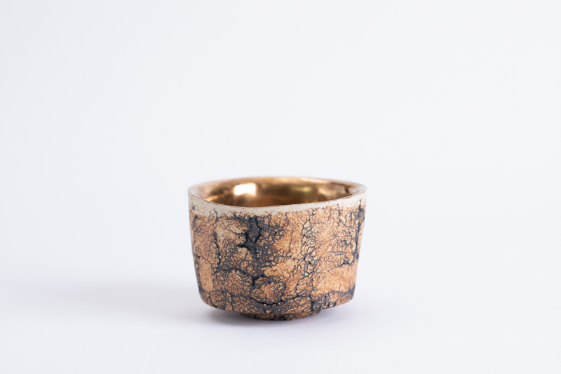 石纹金彩猪口杯（平松龙马）N23B509