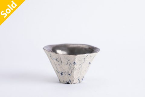 石纹银彩八角杯（平松龙马）N23B515