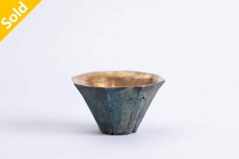 石纹金彩八角杯（平松龙马）N23B512