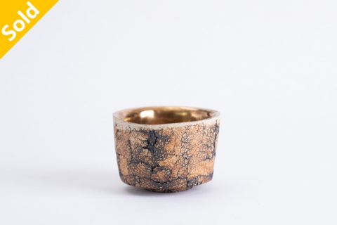 石纹金彩猪口杯（平松龙马）N23B509