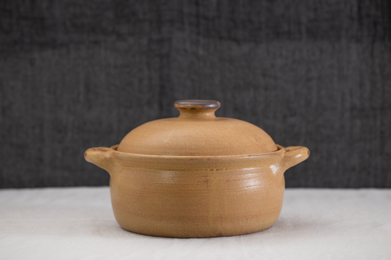 茶釉土锅 2.5升（まとはま・安竹）N24B093