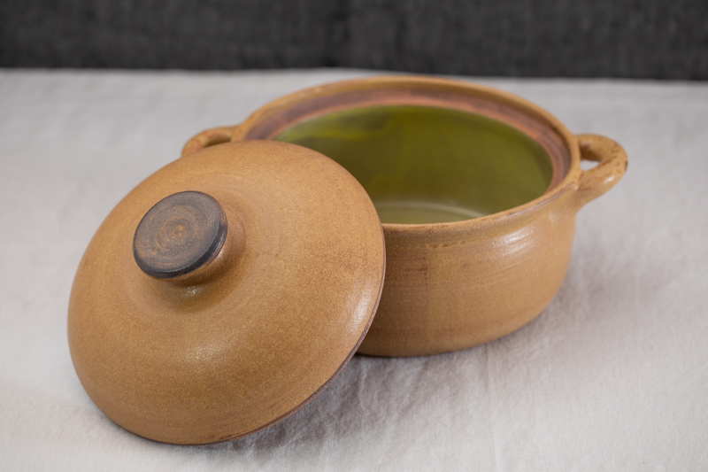 茶釉土锅 2.5升（まとはま・安竹）N24B093