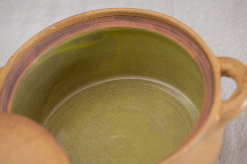 茶釉土锅 2.5升（まとはま・安竹）N24B093