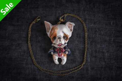 斗牛犬 挂坠（多米尼克）N24B049