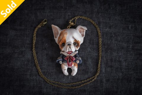 斗牛犬 挂坠（多米尼克）N24B049