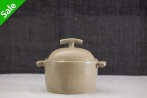 抹茶釉小土锅 1升（まとはま・安竹）N24B084