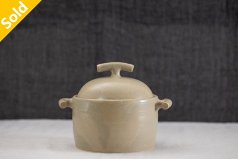 抹茶釉小土锅 1升（まとはま・安竹）N24B084
