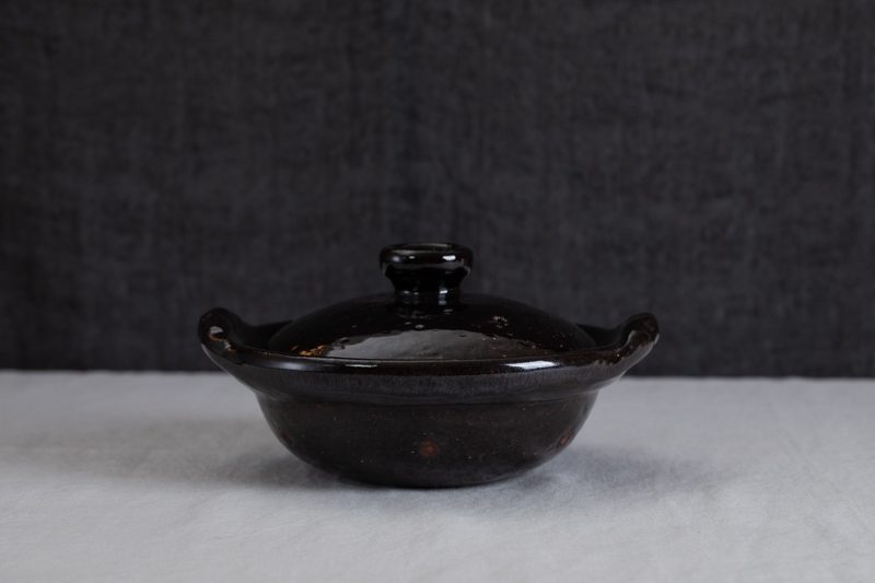 鸭釉 土锅 六寸 云井窑（中川一边陶）N24B469