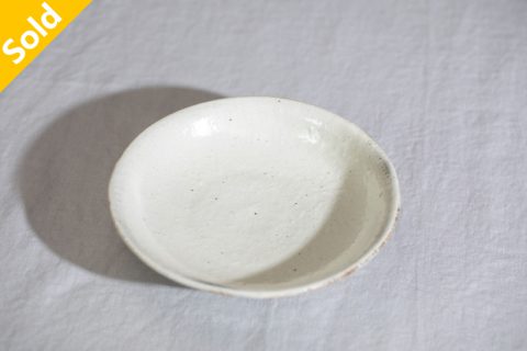 粉引小皿 壶承（小山乃文彦）N24B138