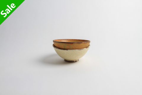 小碗 白/黄（小林雄一）N24B154_5
