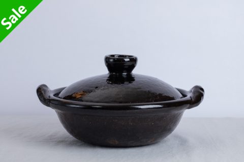 鸭釉 土锅 八寸 云井窑（中川一边陶）N24B470