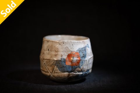 花鸟 粉引 茶碗酒杯（池田省吾）N24B183