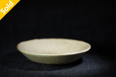 白化妆皿 盘（芳贺龙一）N24B291