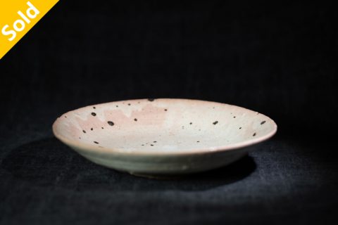 白化妆皿 盘（芳贺龙一）N24B291
