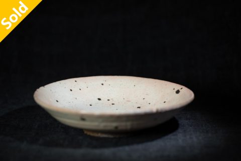 白化妆皿 盘（芳贺龙一）N24B291