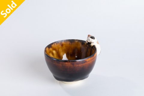 陶猫 杯子（白亚器）N24B367