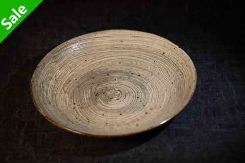 黄刷毛纹 8寸皿/盘（马渡新平）N24B269_72