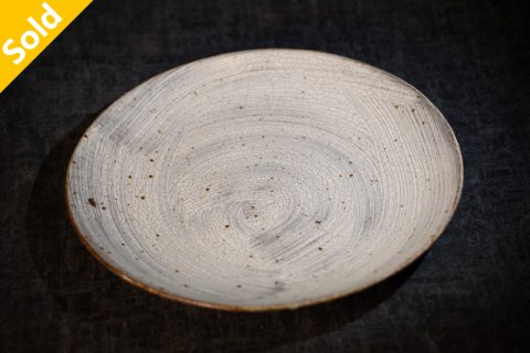 白刷毛纹  8寸皿/盘（马渡新平）N24B271